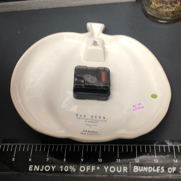 😍 NEW Rae Dunn Pumpkin wall clock - Picture 4 of 7